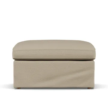 Linnevik footstool - Same Sand 6672-white-oiled oak, with skirt - 1898