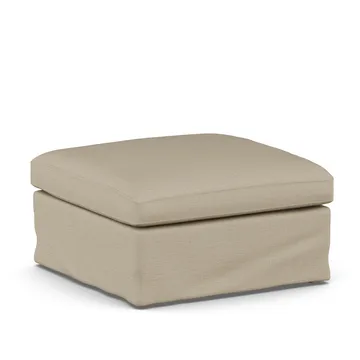 Linnevik footstool - Same Sand 6672-white-oiled oak, with skirt - 1898