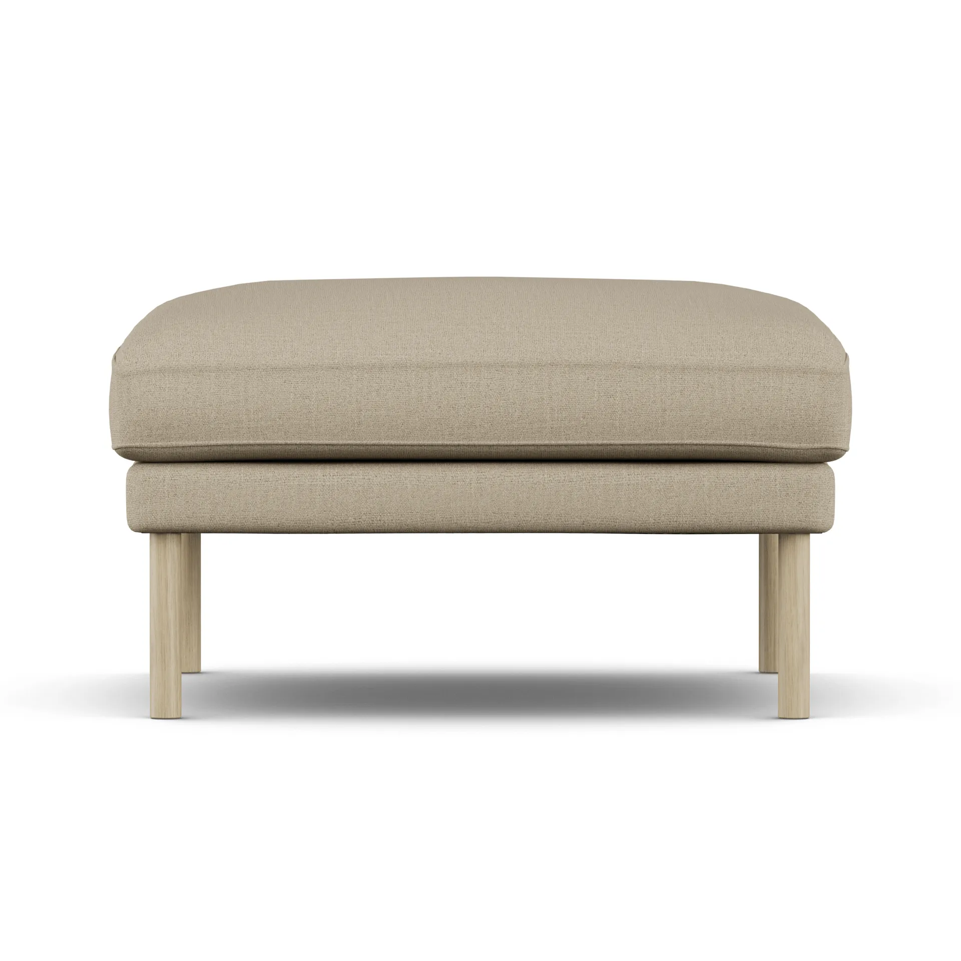 Linnevik footstool, Same Sand 6672-white-oiled oak, without skirt 1898