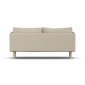 Linnevik sofa - Bern Beige 0341-white-oiled oak, 2-seater, without skirt - 1898