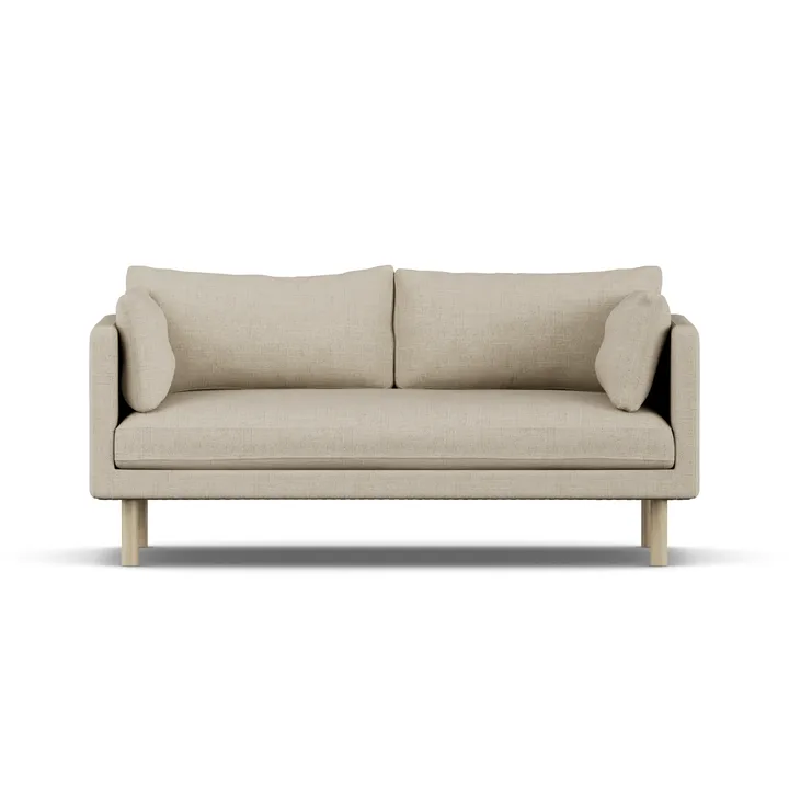 Linnevik sofa - Bern Beige 0341-white-oiled oak, 2-seater - 1898