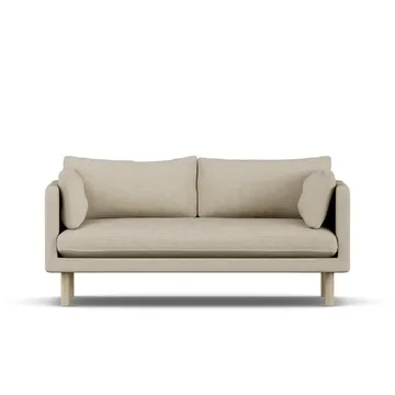 Linnevik sofa - Bern Beige 0341-white-oiled oak, 2-seater - 1898