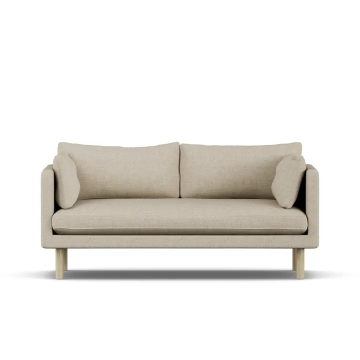 Linnevik sofa - Bern Beige 0341-white-oiled oak, 2-seater - 1898