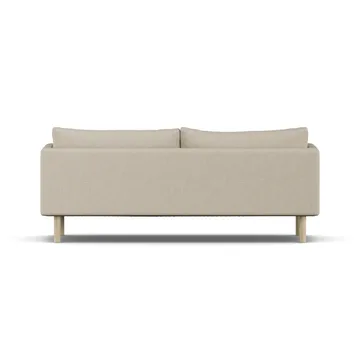 Linnevik sofa - Bern Beige 0341-white-oiled oak, 3-seater, without skirt - 1898