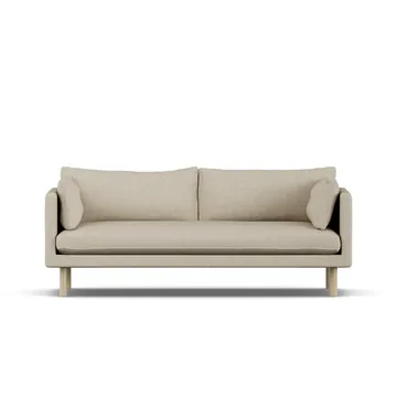 Linnevik sofa - Bern Beige 0341-white-oiled oak, 3-seater - 1898