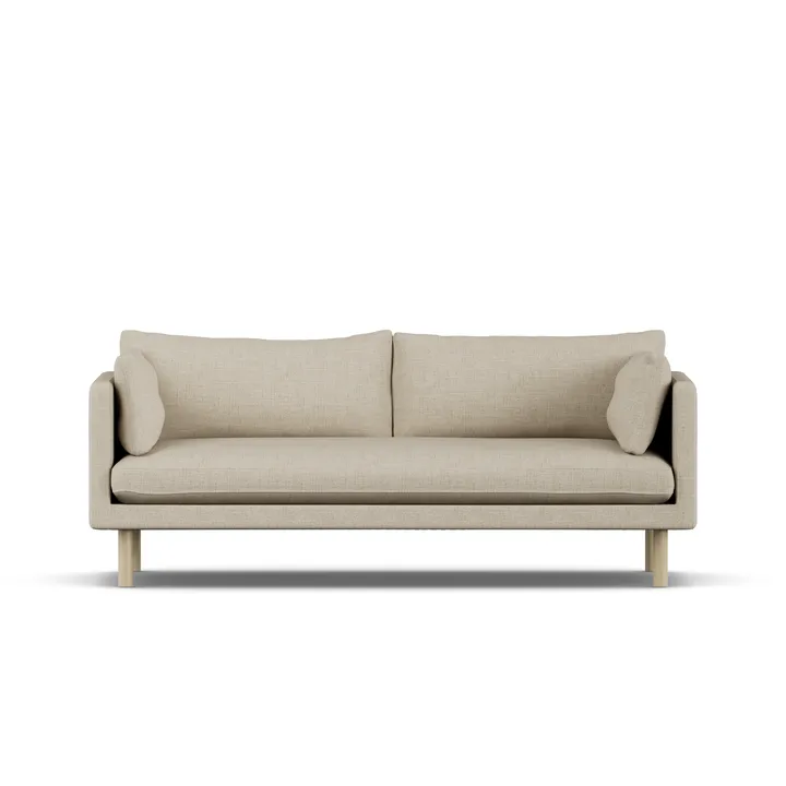 Linnevik sofa - Bern Beige 0341-white-oiled oak, 3-seater - 1898