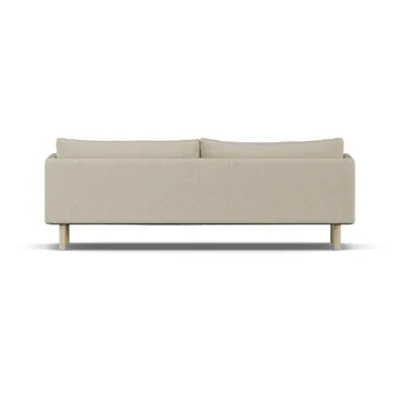 Linnevik sofa - Bern Beige 0341-white-oiled oak, 4-seater, without skirt - 1898