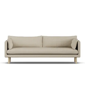 Linnevik sofa - Bern Beige 0341-white-oiled oak, 4-seater - 1898