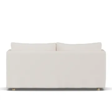 Linnevik sofa - Caleido Beige 9600-white-oiled oak, 2-seater, with skirt - 1898