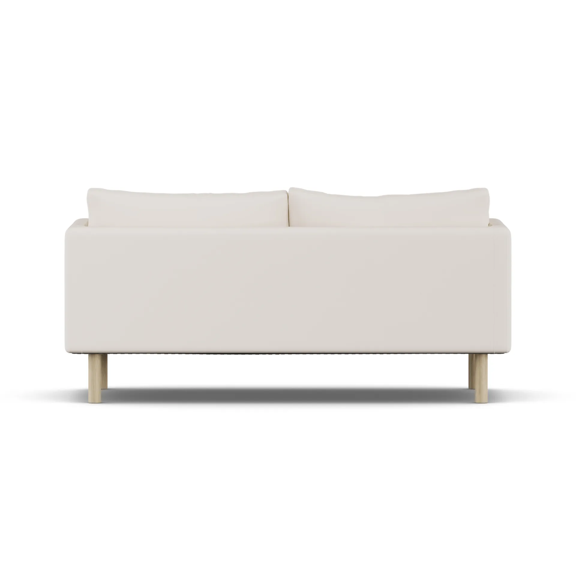Linnevik sofa, Caleido Beige 9600-white-oiled oak, 2-seater, without skirt 1898