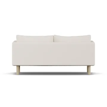 Linnevik sofa - Caleido Beige 9600-white-oiled oak, 2-seater, without skirt - 1898