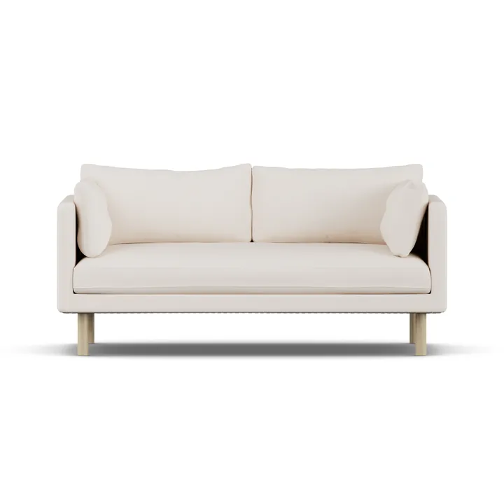 Linnevik sofa - Caleido Beige 9600-white-oiled oak, 2-seater - 1898