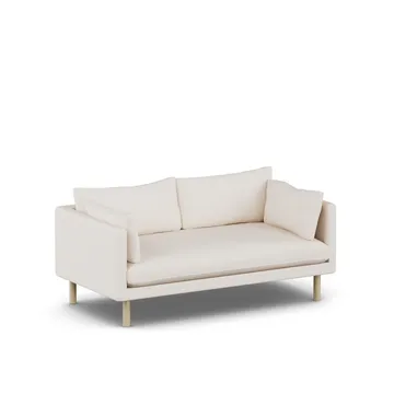 Linnevik sofa - Caleido Beige 9600-white-oiled oak, 2-seater - 1898