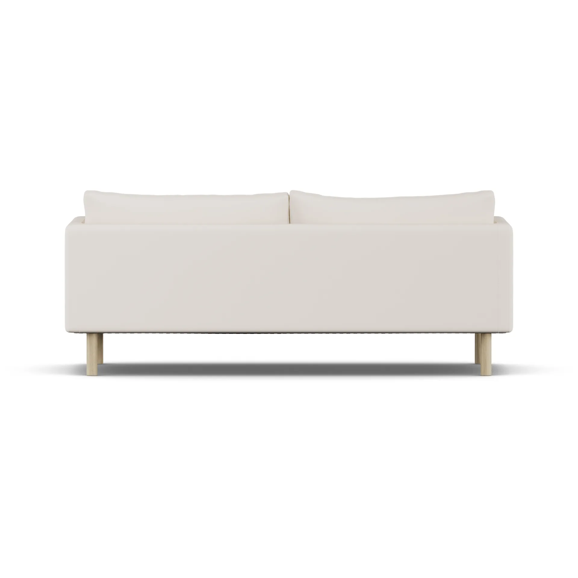Linnevik sofa, Caleido Beige 9600-white-oiled oak, 3-seater, without skirt 1898
