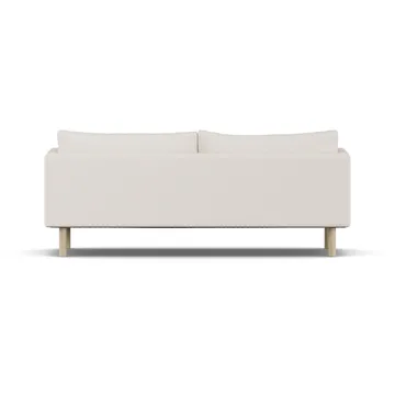 Linnevik sofa - Caleido Beige 9600-white-oiled oak, 3-seater, without skirt - 1898
