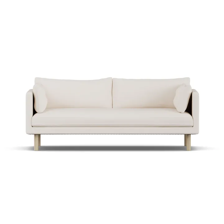 Linnevik sofa - Caleido Beige 9600-white-oiled oak, 3-seater - 1898