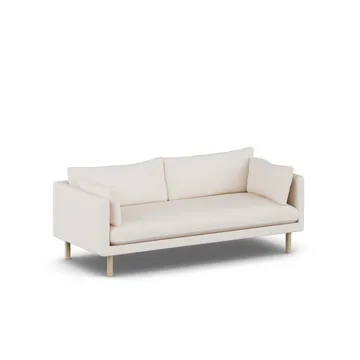 Linnevik sofa - Caleido Beige 9600-white-oiled oak, 3-seater - 1898