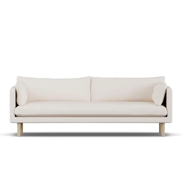 Linnevik sofa - Caleido Beige 9600-white-oiled oak, 4-seater - 1898