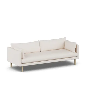 Linnevik sofa - Caleido Beige 9600-white-oiled oak, 4-seater - 1898
