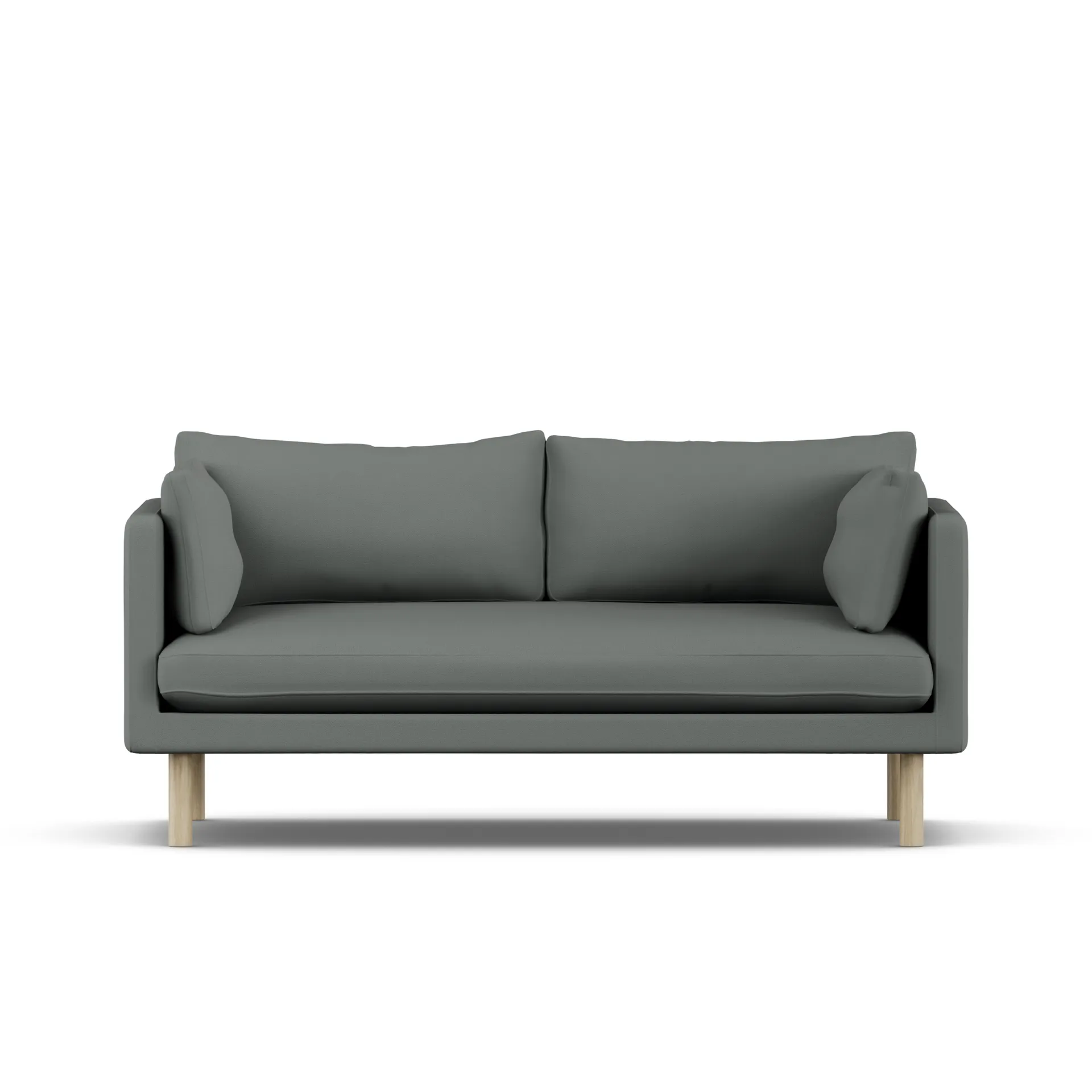 Linnevik sofa, Caleido Grey 1240-white-oiled oak, 2-seater 1898