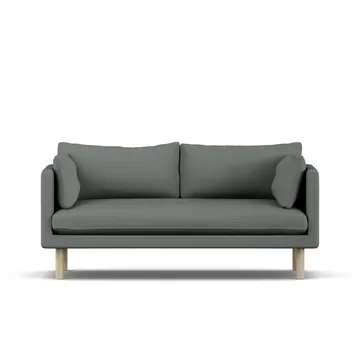Linnevik sofa - Caleido Grey 1240-white-oiled oak, 2-seater - 1898