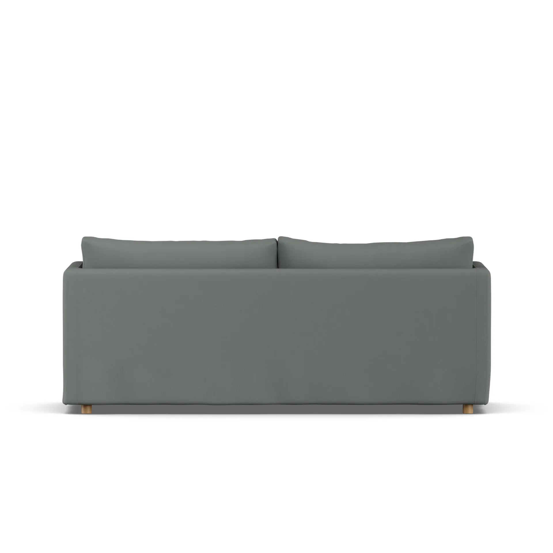 Linnevik sofa, Caleido Grey 1240-white-oiled oak, 3-seater, with skirt 1898