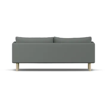 Linnevik sofa - Caleido Grey 1240-white-oiled oak, 3-seater, without skirt - 1898