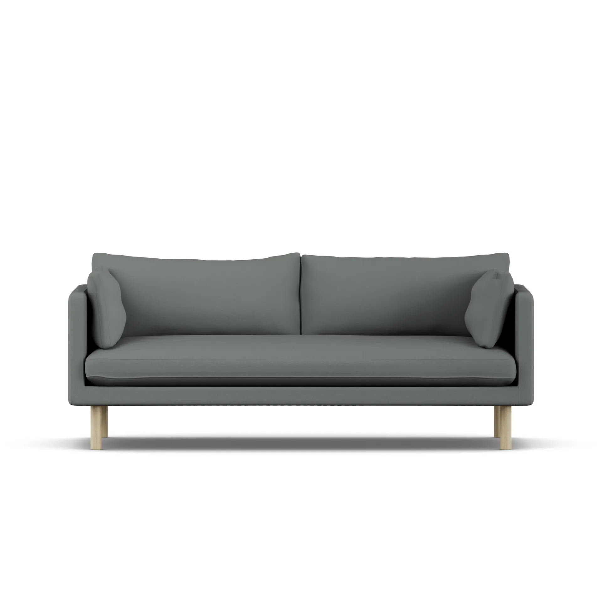 Linnevik sofa, Caleido Grey 1240-white-oiled oak, 3-seater 1898
