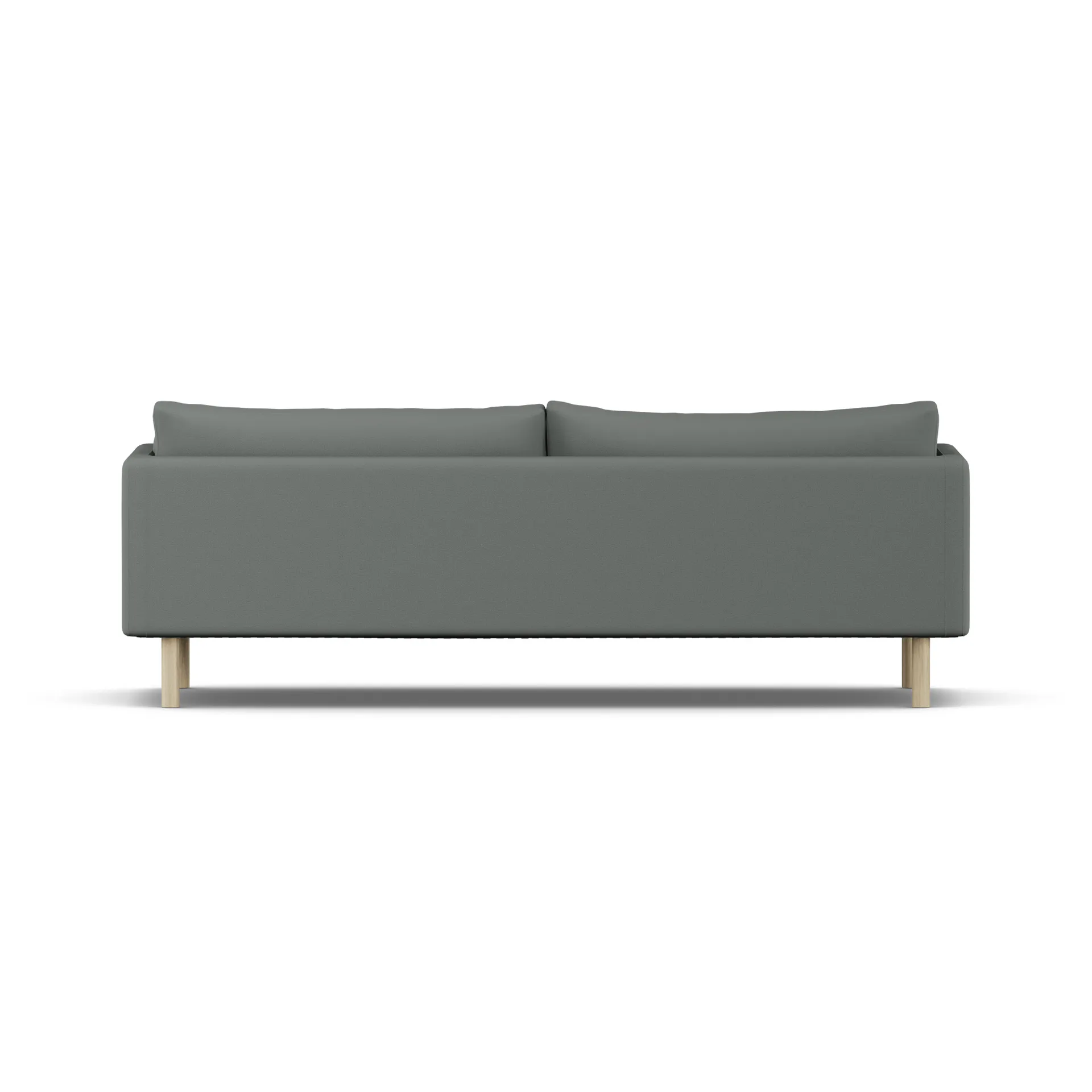 Linnevik sofa, Caleido Grey 1240-white-oiled oak, 4-seater, without skirt 1898