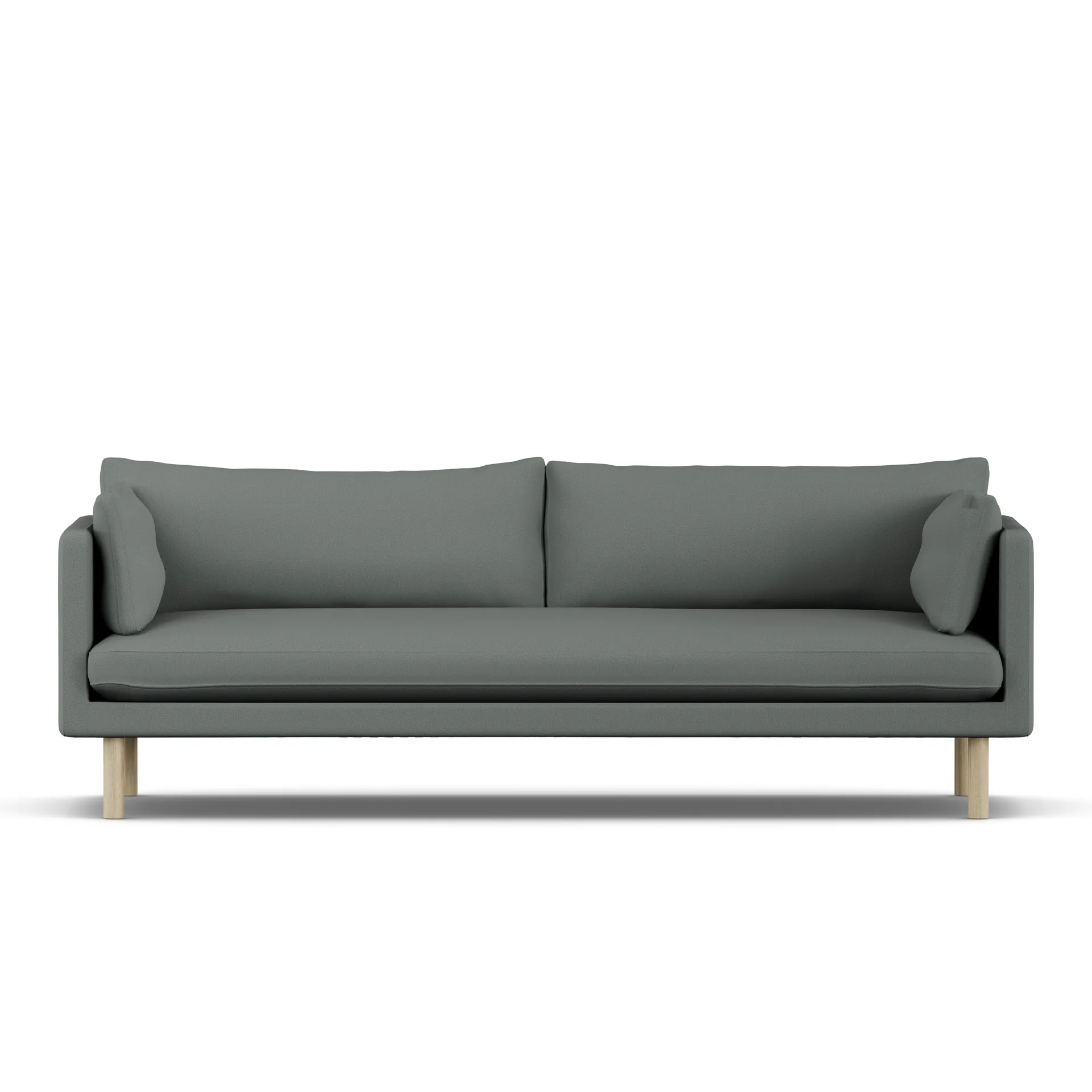 Linnevik sofa, Caleido Grey 1240-white-oiled oak, 4-seater 1898