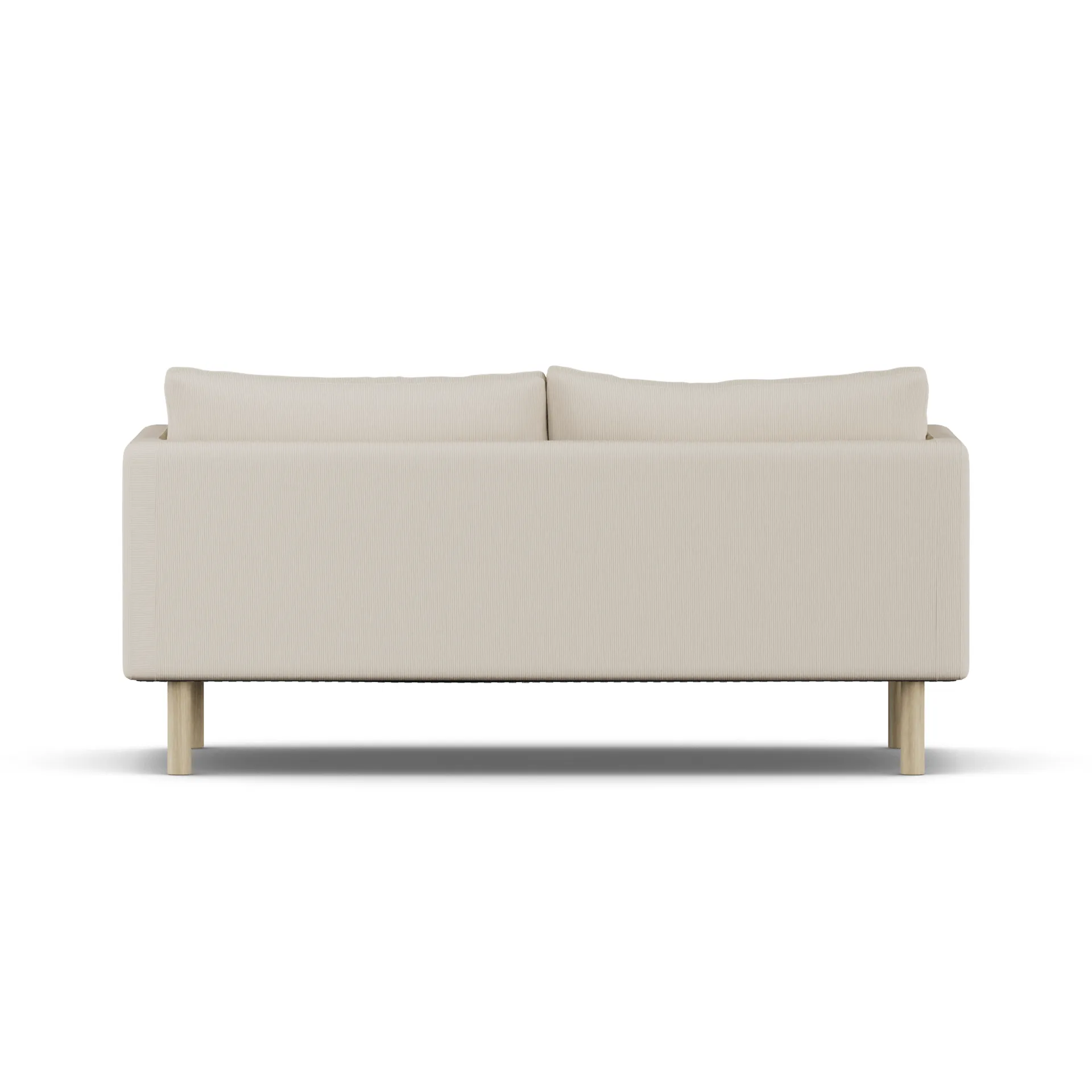 Linnevik sofa, Jump Beige 1956-white-oiled oak, 2-seater, without skirt 1898