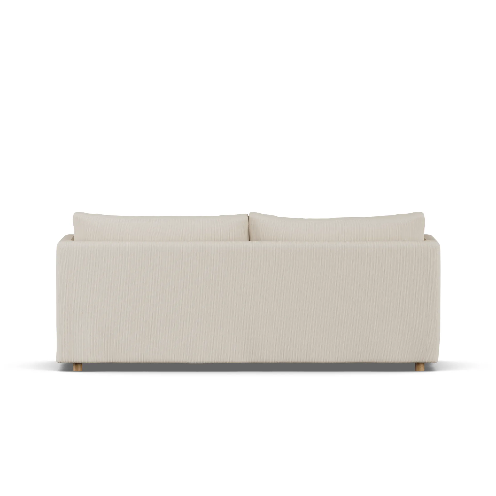 Linnevik sofa, Jump Beige 1956-white-oiled oak, 3-seater, with skirt 1898