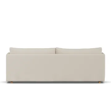 Linnevik sofa - Jump Beige 1956-white-oiled oak, 4-seater, with skirt - 1898