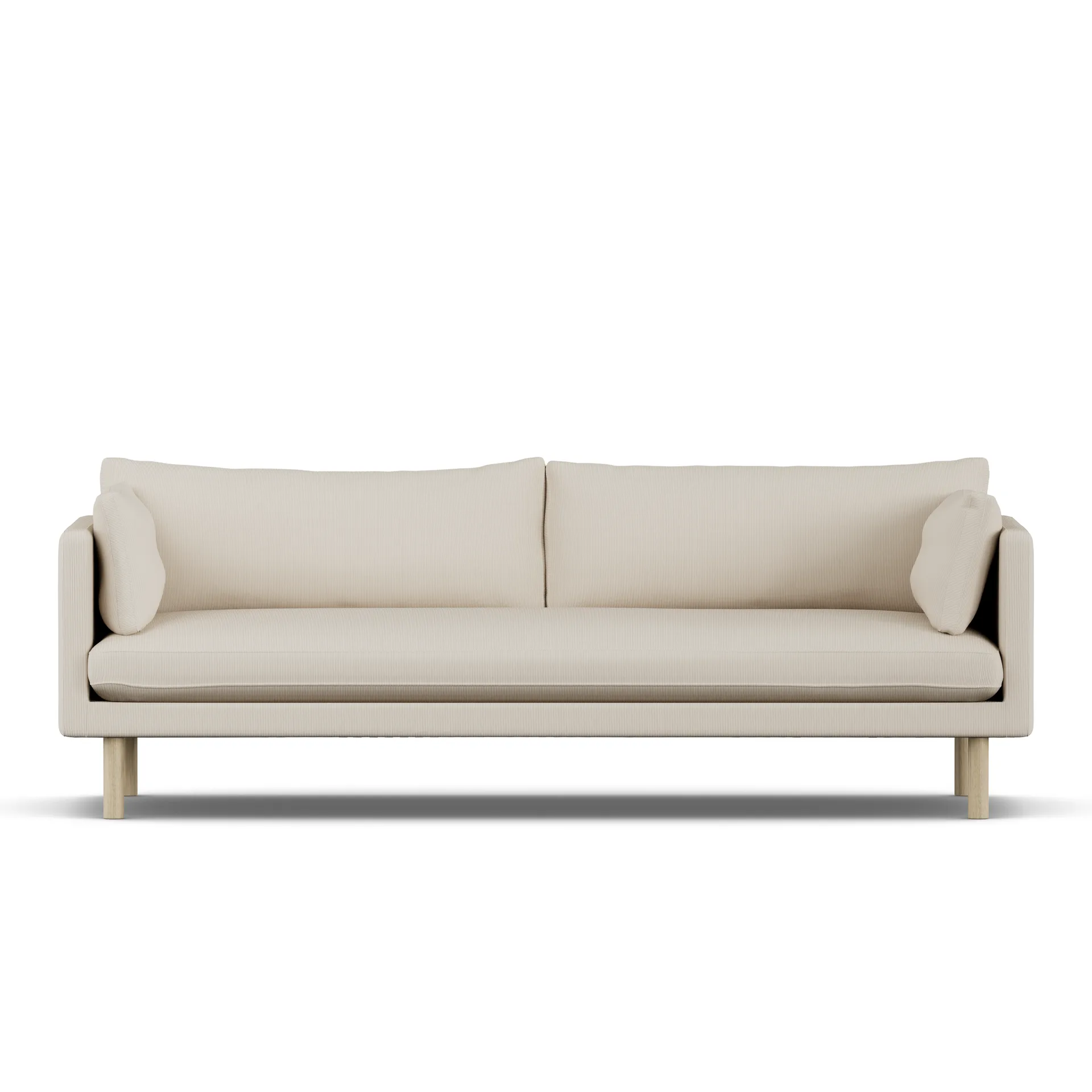 Linnevik sofa, Jump Beige 1956-white-oiled oak, 4-seater 1898