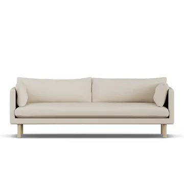 Linnevik sofa - Jump Beige 1956-white-oiled oak, 4-seater - 1898