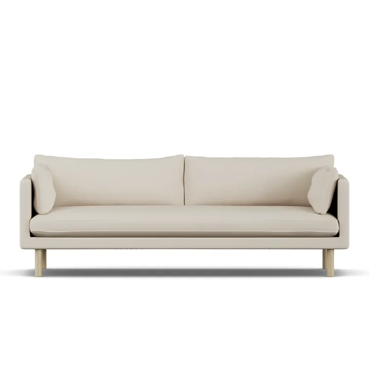 Linnevik sofa - Jump Beige 1956-white-oiled oak, 4-seater - 1898