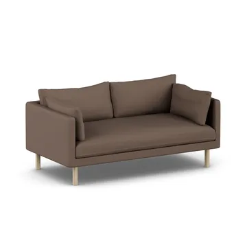 Linnevik sofa - Jump Brown 1955-white-oiled oak, 2-seater, without skirt - 1898