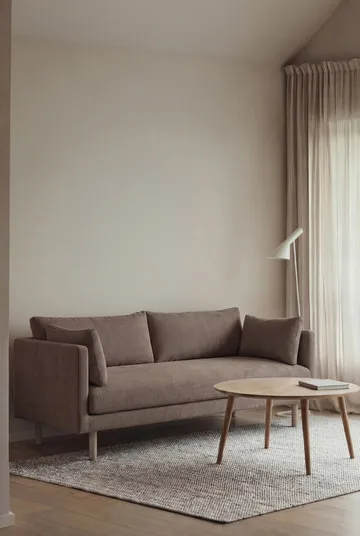 Linnevik sofa - Jump Brown 1955-white-oiled oak, 2-seater, without skirt - 1898