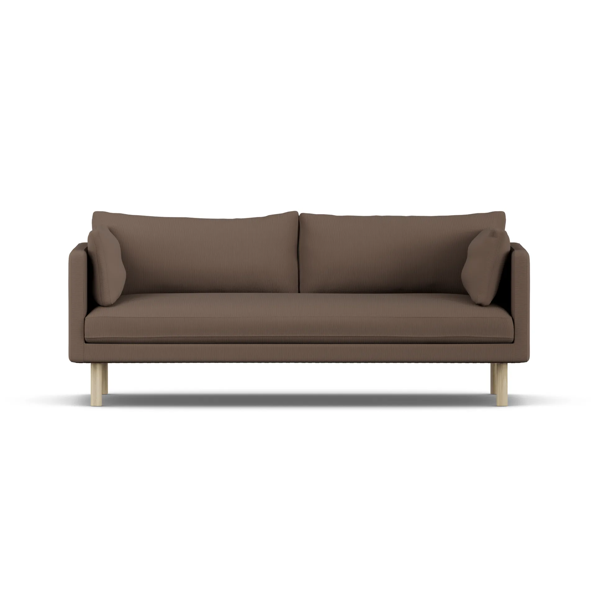 Linnevik sofa, Jump Brown 1955-white-oiled oak, 3-seater, without skirt 1898