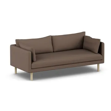 Linnevik sofa - Jump Brown 1955-white-oiled oak, 3-seater, without skirt - 1898
