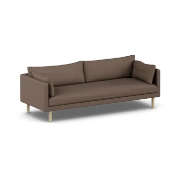 Linnevik sofa - Jump Brown 1955-white-oiled oak, 4-seater, without skirt - 1898