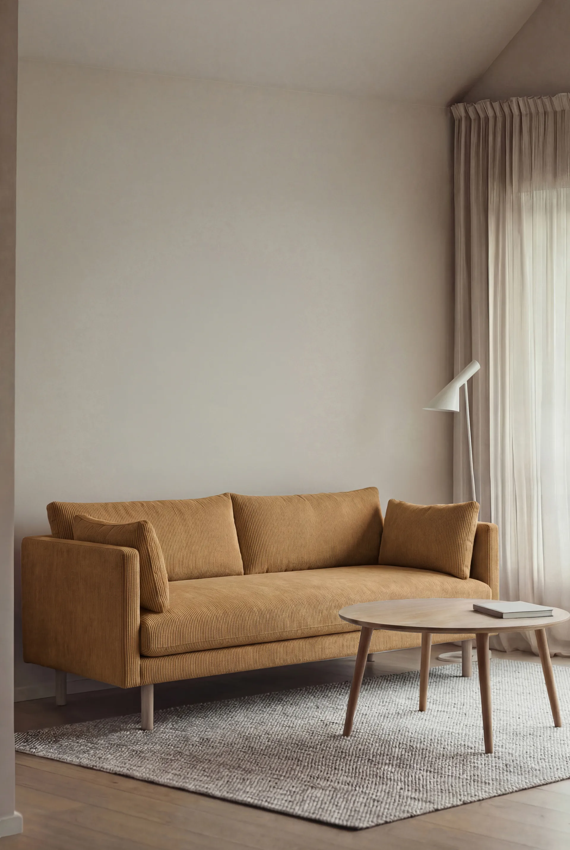 Linnevik sofa, Jump Honey 1959-white-oiled oak, 2-seater 1898