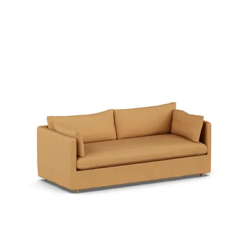 Linnevik sofa - Jump Honey 1959-white-oiled oak, 3-seater, with skirt - 1898