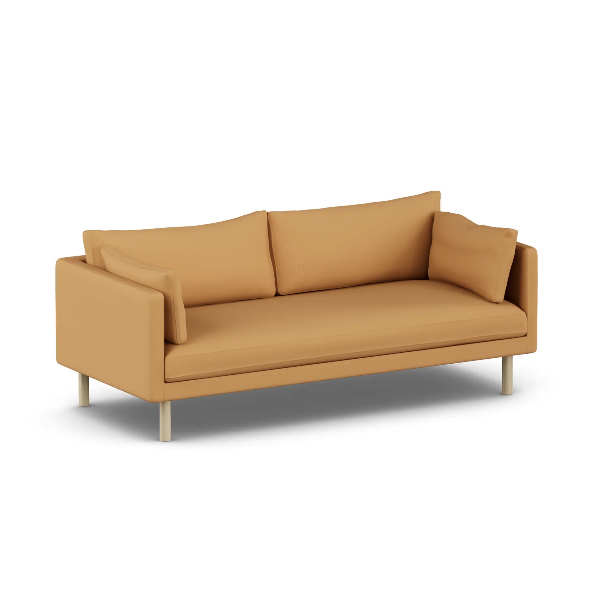 Linnevik sofa, Jump Honey 1959-white-oiled oak, 3-seater, without skirt 1898