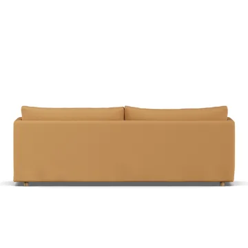 Linnevik sofa - Jump honey 1959-white-oiled oak, 4-seater, with skirt - 1898