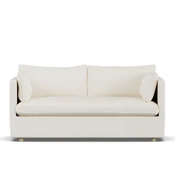 Linnevik sofa - Jump off white 1954-white-oiled oak, 2-seater, with skirt - 1898