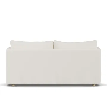 Linnevik sofa - Jump off white 1954-white-oiled oak, 2-seater, with skirt - 1898