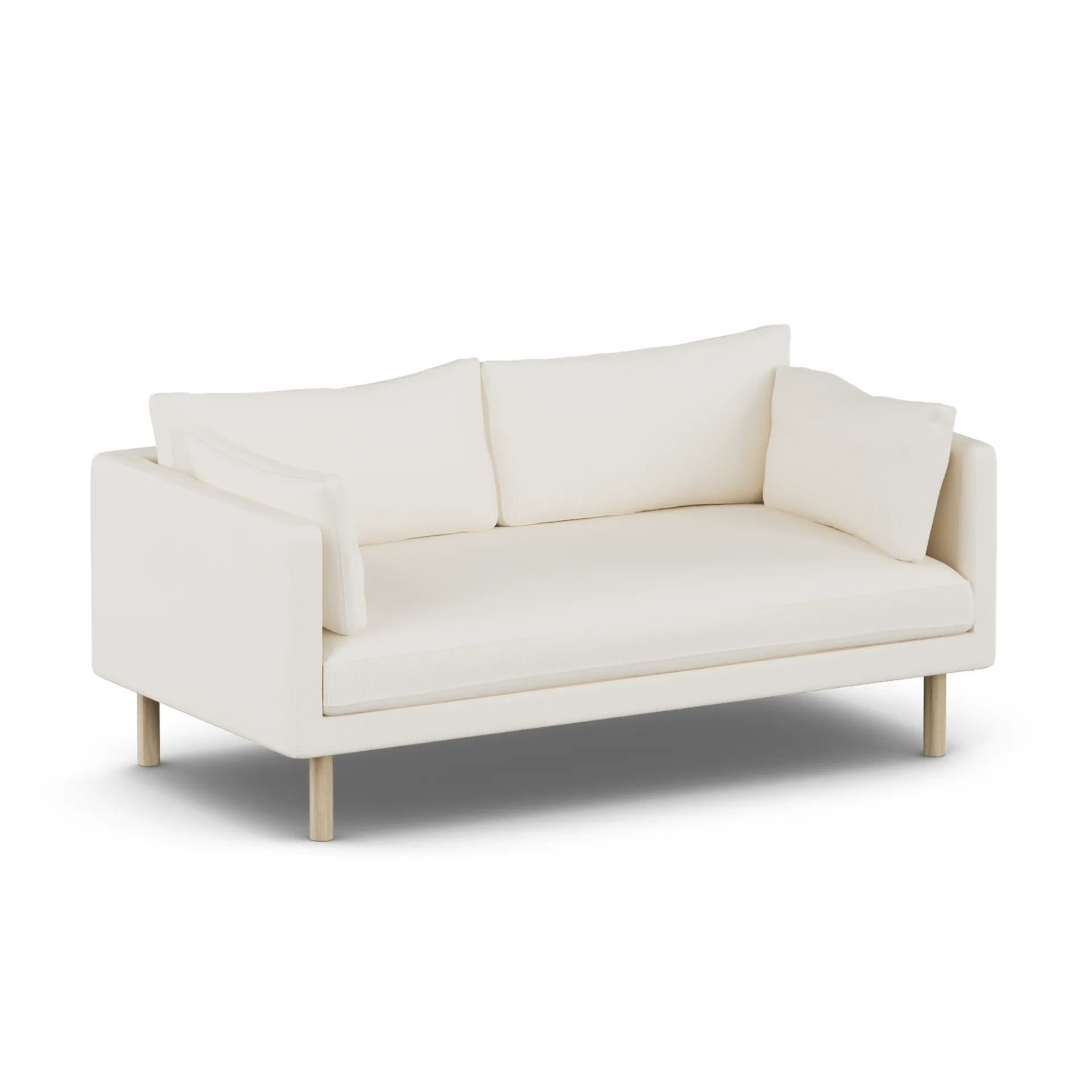 Linnevik sofa, Jump Off White 1954-white-oiled oak, 2-seater, without skirt 1898