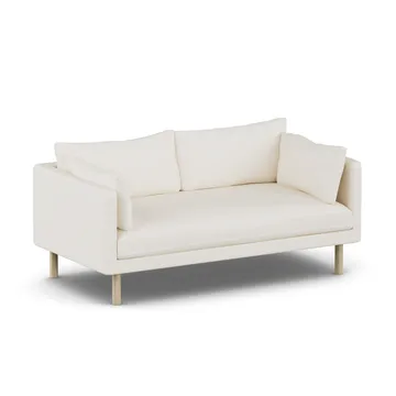 Linnevik sofa - Jump Off White 1954-white-oiled oak, 2-seater, without skirt - 1898
