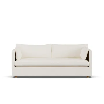 Linnevik sofa - Jump off white 1954-white-oiled oak, 3-seater, with skirt - 1898